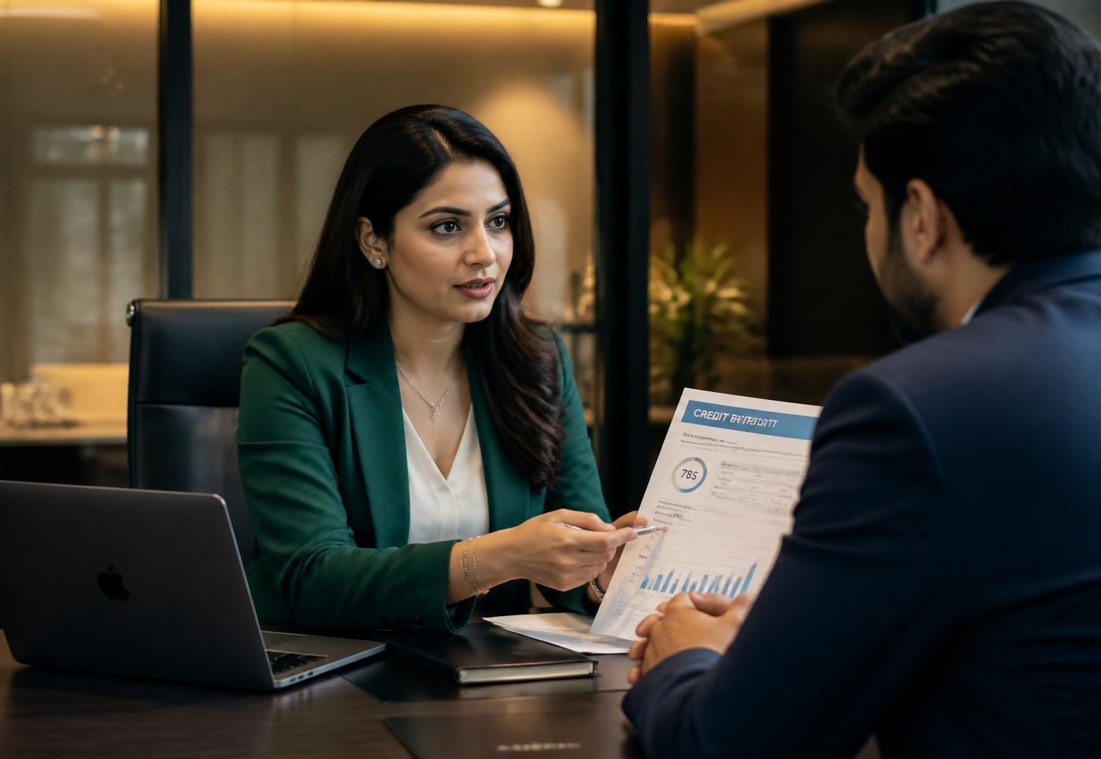 CredResolve credit repair advisor reviewing a client's credit report